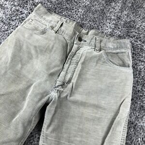 Vintage Sedgefield Pants Mens 33x30 Gray Corduroy 5-Pocket Straight USA